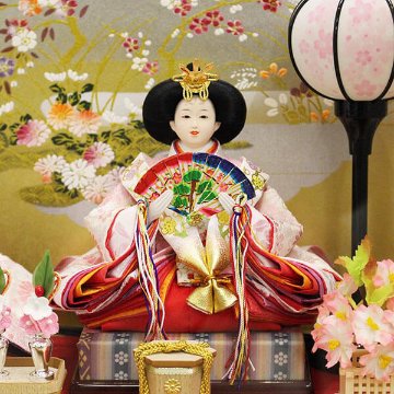 平安道翠作芥子美里親王 白木 ケース飾り　の画像
