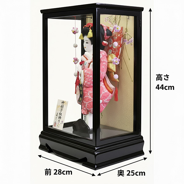 10号新栄華羽子板ケース飾り 前扉式の画像