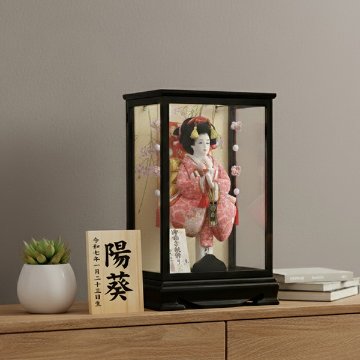 10号新栄華羽子板ケース飾り 前扉式の画像