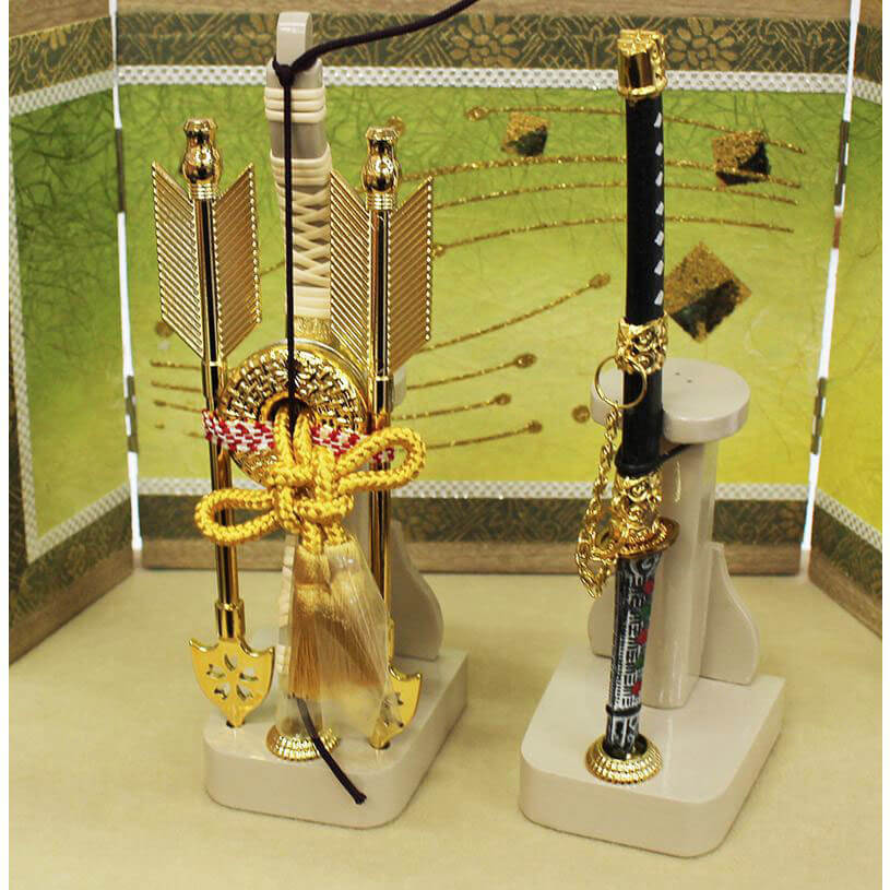武光作 5号 徳川家康 兜 白木目収納飾りの画像