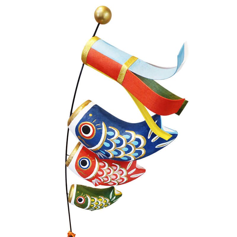和紙製 室内用 鯉のぼり (伝統工芸張子）の画像
