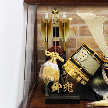 平安豊久 8号 来輝 兜アクリルケース飾りの画像