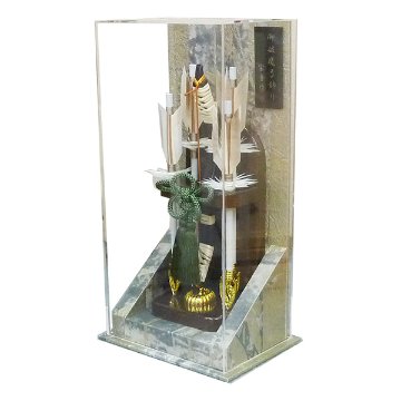 コンパクトな7号 律 アクリル破魔弓飾りの画像