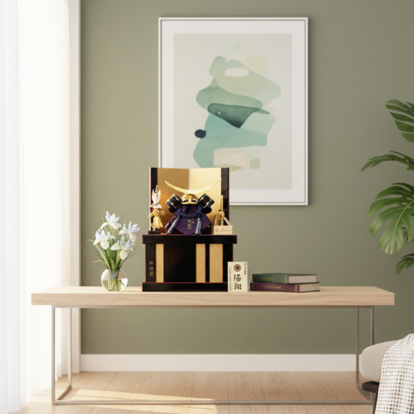 辰広作1/6伊達政宗兜収納飾り