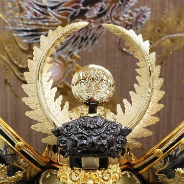 宝童監修 8号 徳川家康 兜 パノラマケース飾りの画像