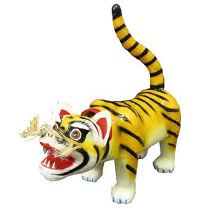 福を招く「張り子の虎」は端午の節句やお正月の縁起物です/人形の松川