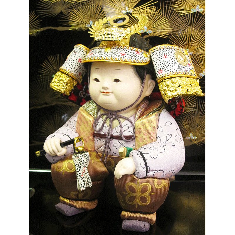 皐月童 倭 徳川家康 木目込み大将飾り