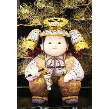皐月童　倭　徳川家康　子供大将飾り　東玉工房木目込み五月人形画像