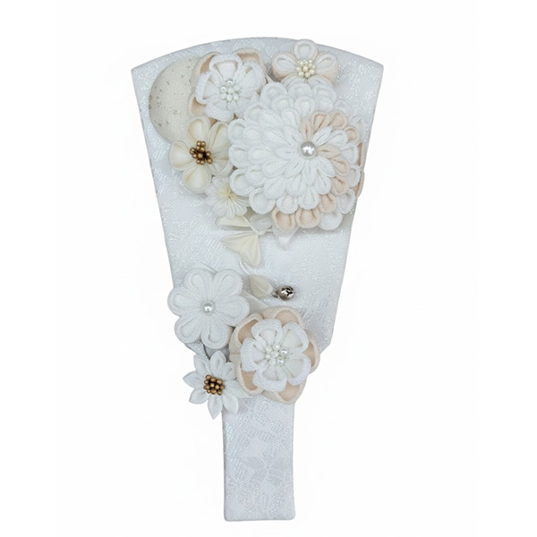 7号 つまみ細工 ましろカンザシ羽子板飾りの画像