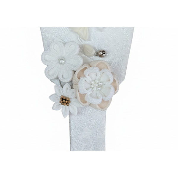 7号 つまみ細工 ましろカンザシ羽子板飾りの画像