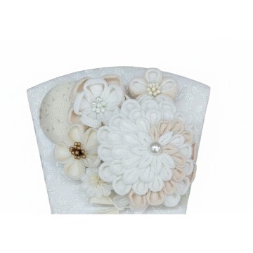 7号 つまみ細工 ましろカンザシ羽子板飾りの画像