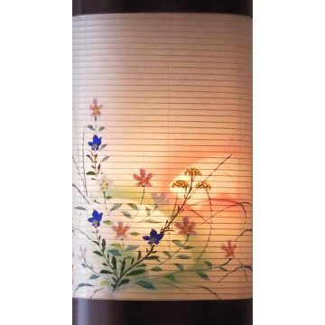 法明燈　桜　50号　優美対柄台付きセット　家紋入り画像