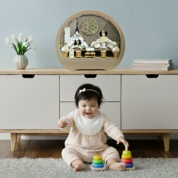 雛人形と赤ちゃん