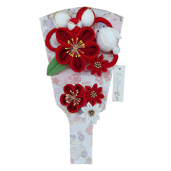つまみ細工羽子板飾り