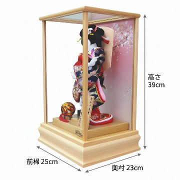 平安道翠監修 ８号 京 総檜造り 羽子板飾りの画像