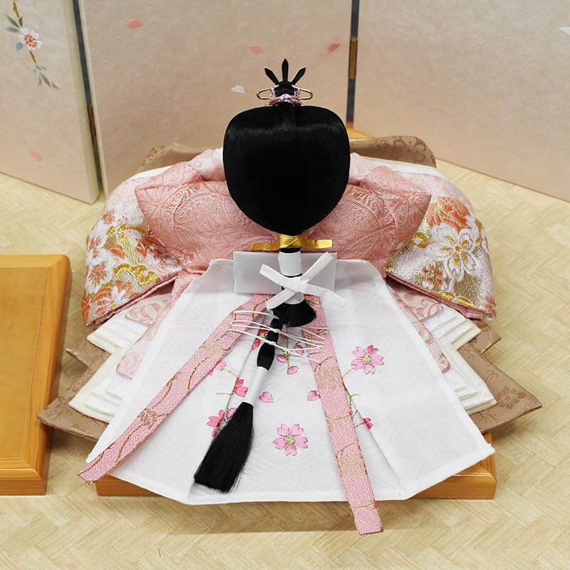  平安豊久作 こうえつ 親王 和桜 総桧収納飾りの画像