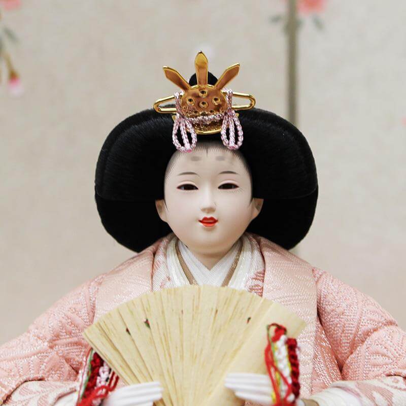  平安豊久作 こうえつ 親王 和桜 総桧収納飾りの画像