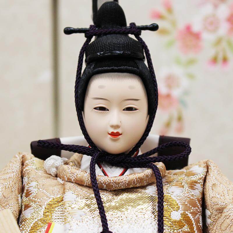  平安豊久作 こうえつ 親王 和桜 総桧収納飾りの画像