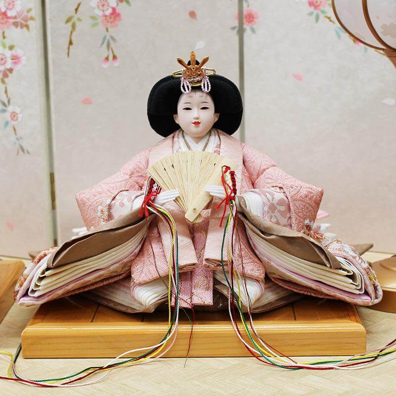  平安豊久作 こうえつ 親王 和桜 総桧収納飾りの画像