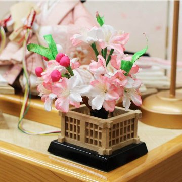  平安豊久作 こうえつ 親王 和桜 総桧収納飾りの画像