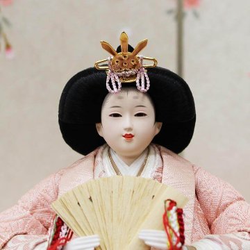  平安豊久作 こうえつ 親王 和桜 総桧収納飾りの画像