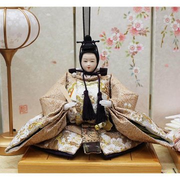  平安豊久作 こうえつ 親王 和桜 総桧収納飾りの画像