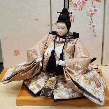  平安豊久作 こうえつ 親王 和桜 総桧収納飾りの画像