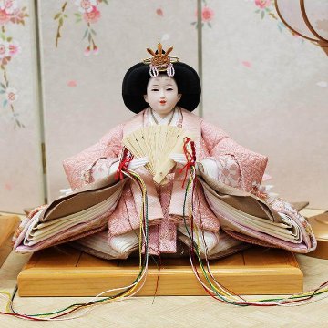  平安豊久作 こうえつ 親王 和桜 総桧収納飾りの画像