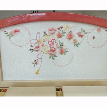 舞雛親王 白ピンクぼかし塗収納飾りの画像