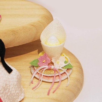 ちりめん雛人形 リュウコドウ 1-890　ぽてりひな 五人飾りの画像