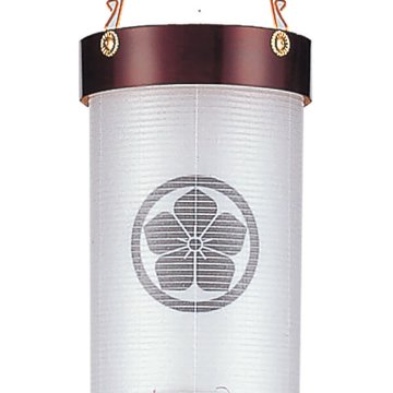 絹　桜　8号二重住吉提灯　扇面七草対柄の画像