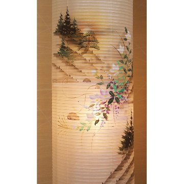 絹張　本黒塗り　二重対柄 雄雅 住吉提灯の画像