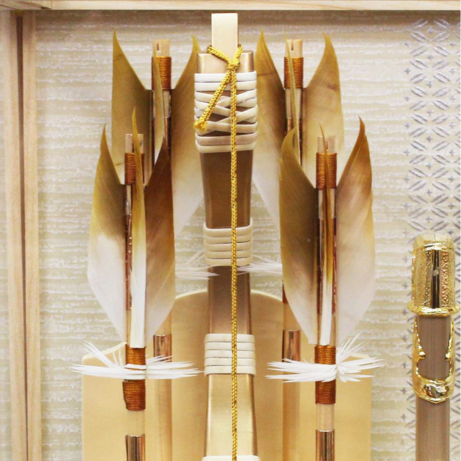 13号白虎白木破魔弓アクリルケース飾り