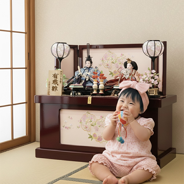 雛人形と赤ちゃんのイメージ画像