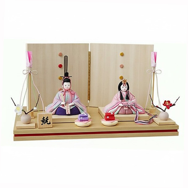 平安豊久監修　木目込み雛　聖来　親王飾りの画像