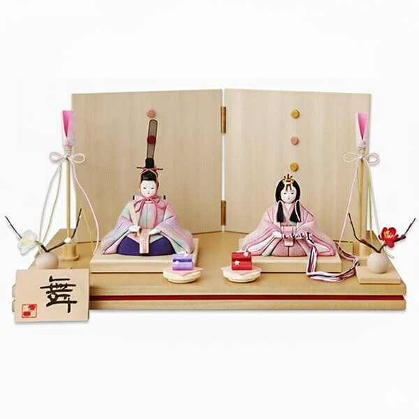 平安豊久監修　木目込み雛　聖来　親王飾りの画像