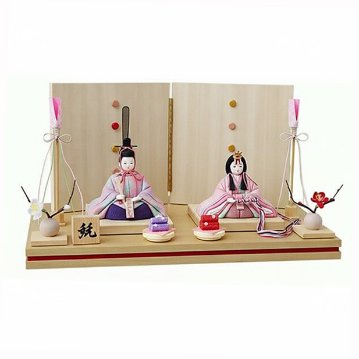 平安豊久監修　木目込み雛　聖来　親王飾りの画像