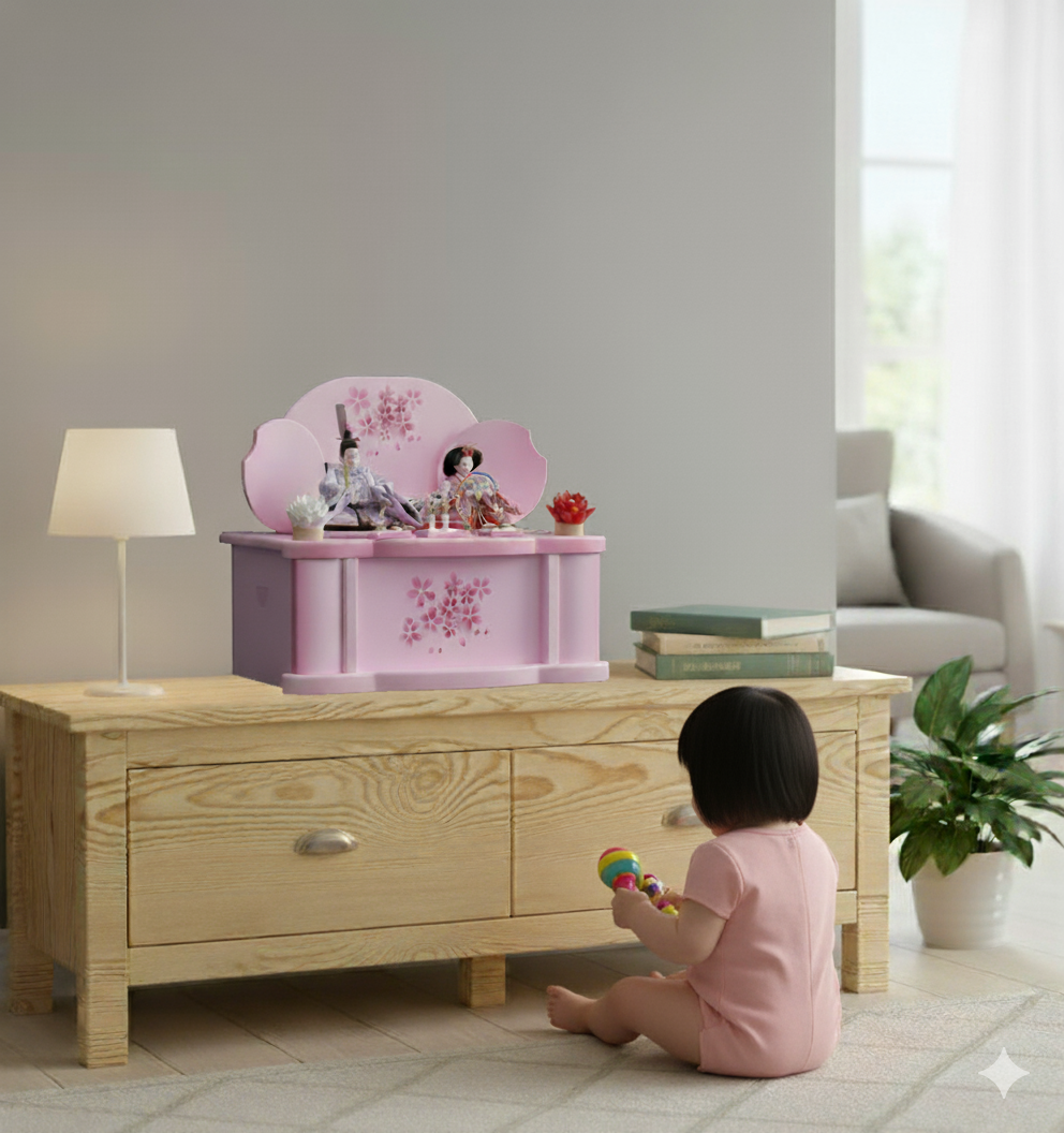 雛人形と赤ちゃんのイメージ画像