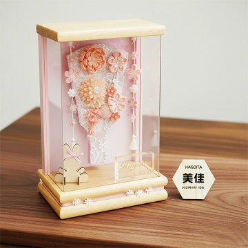 18号　金彩　汐　夢寿美　羽子板飾り　ケース入り 18号金彩汐夢寿美羽子板飾りケース入り