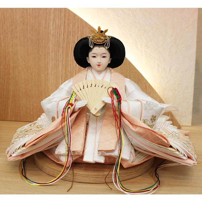 平安豊久 あゆみ 小三五親王 家具調収納飾り（照明付き）の画像