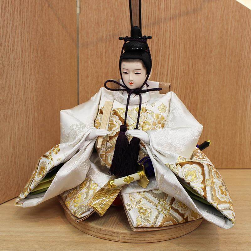 平安豊久 あゆみ 小三五親王 家具調収納飾り（照明付き）の画像