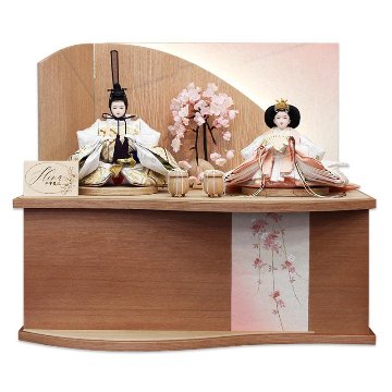 平安豊久 あゆみ 小三五親王 家具調収納飾り（照明付き）の画像