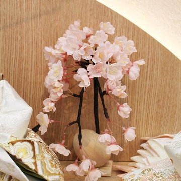 平安豊久 あゆみ 小三五親王 家具調収納飾り（照明付き）の画像