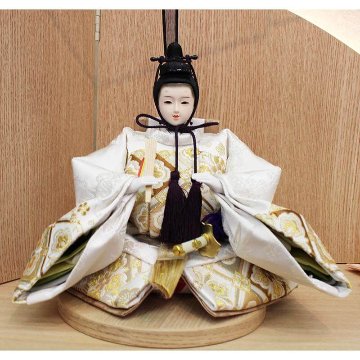 平安豊久 あゆみ 小三五親王 家具調収納飾り（照明付き）の画像