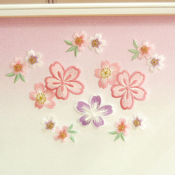 バックパネルの刺繍