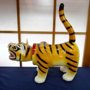 伝統工芸品　張り子の虎　大　（送料無料）画像