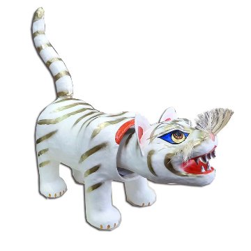 張子の虎　白虎　大サイズ　伝統工芸品 （送料無料）の画像