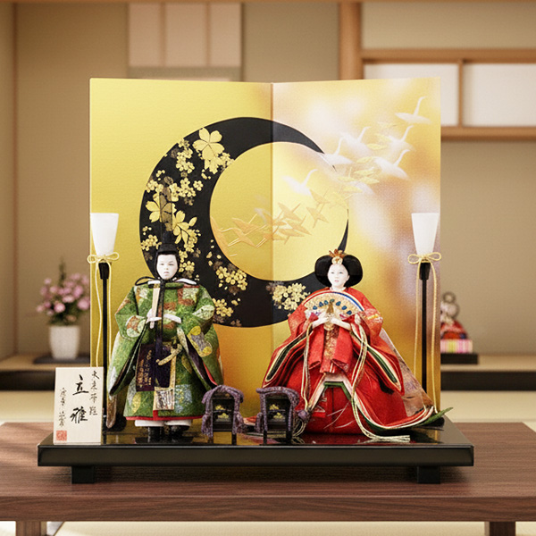 雛人形　親王飾り（男雛・女雛のみ） 雛人形親王飾り>男雛女雛だけのシンプルでおしゃれなおひなさま/人形の松川