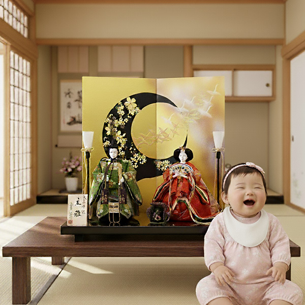 立ち雛飾り