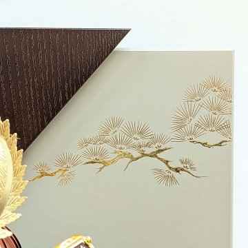 宝童監修 ７号 漆 徳川家康兜 平飾りの画像